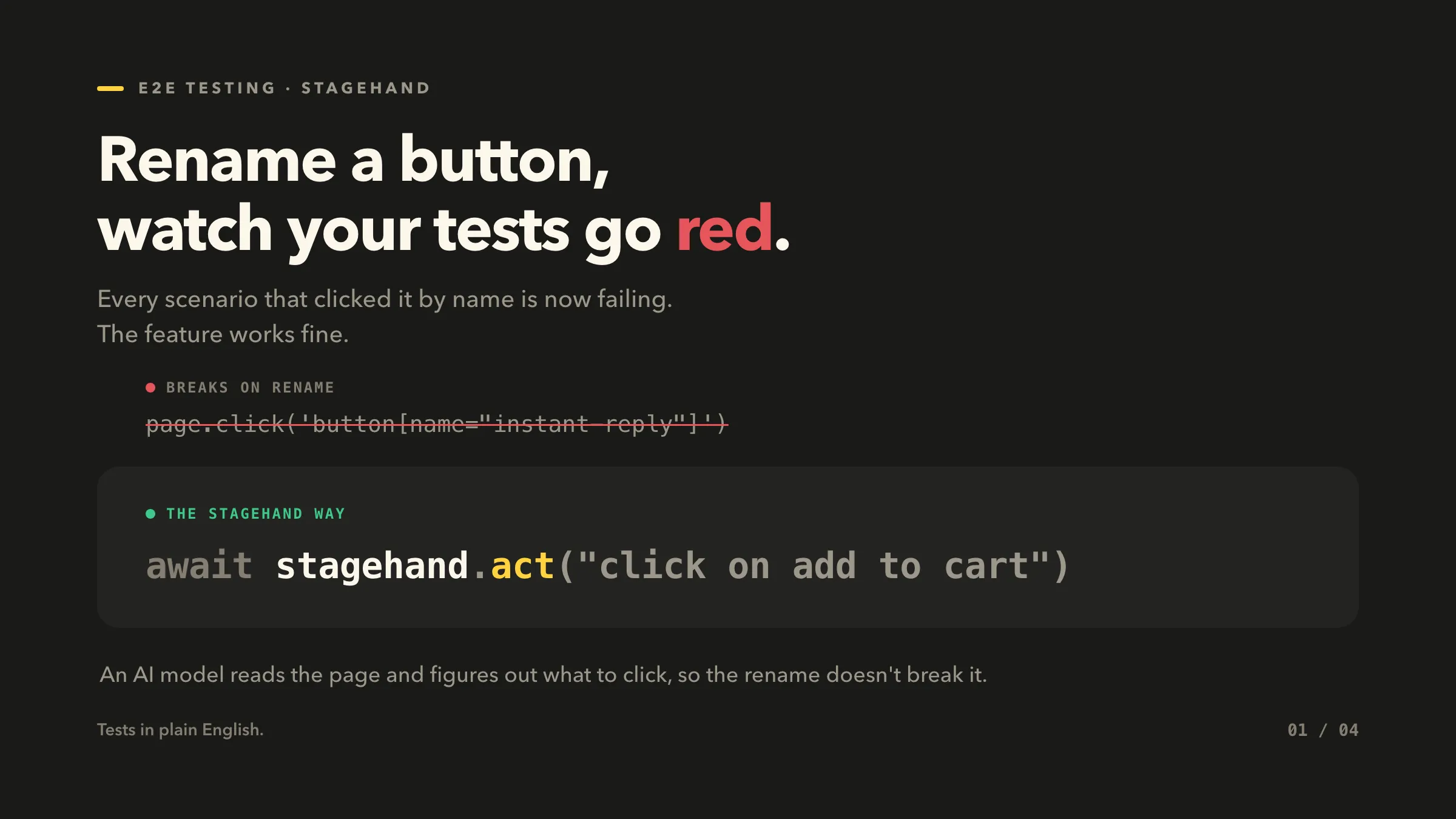act(): interact with a web page