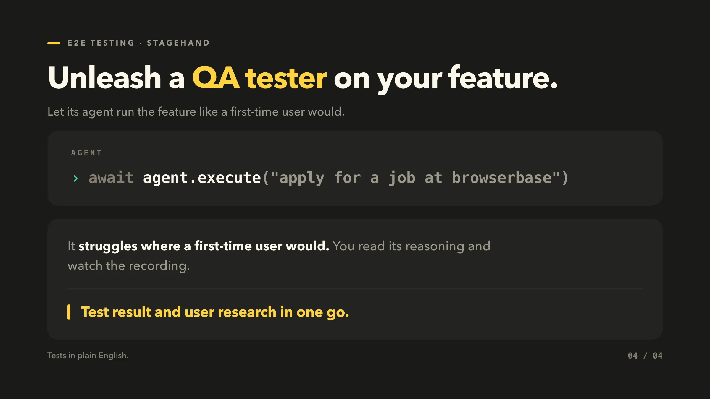 agent(): automate complex workflows